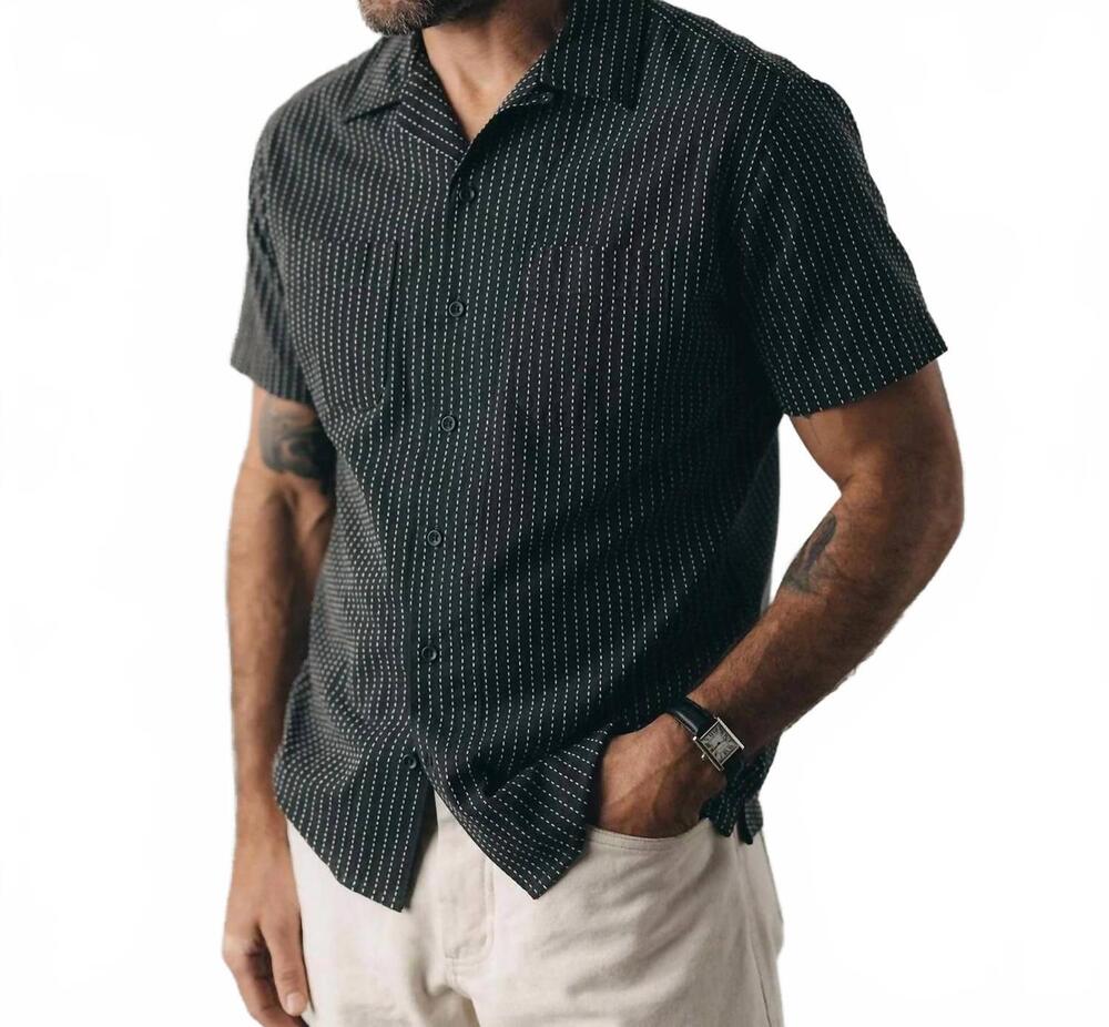 NEW TAYLOR STITCH conrad shirt in pickstich stripe dobby